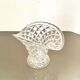 Vase panier en verre années 50
