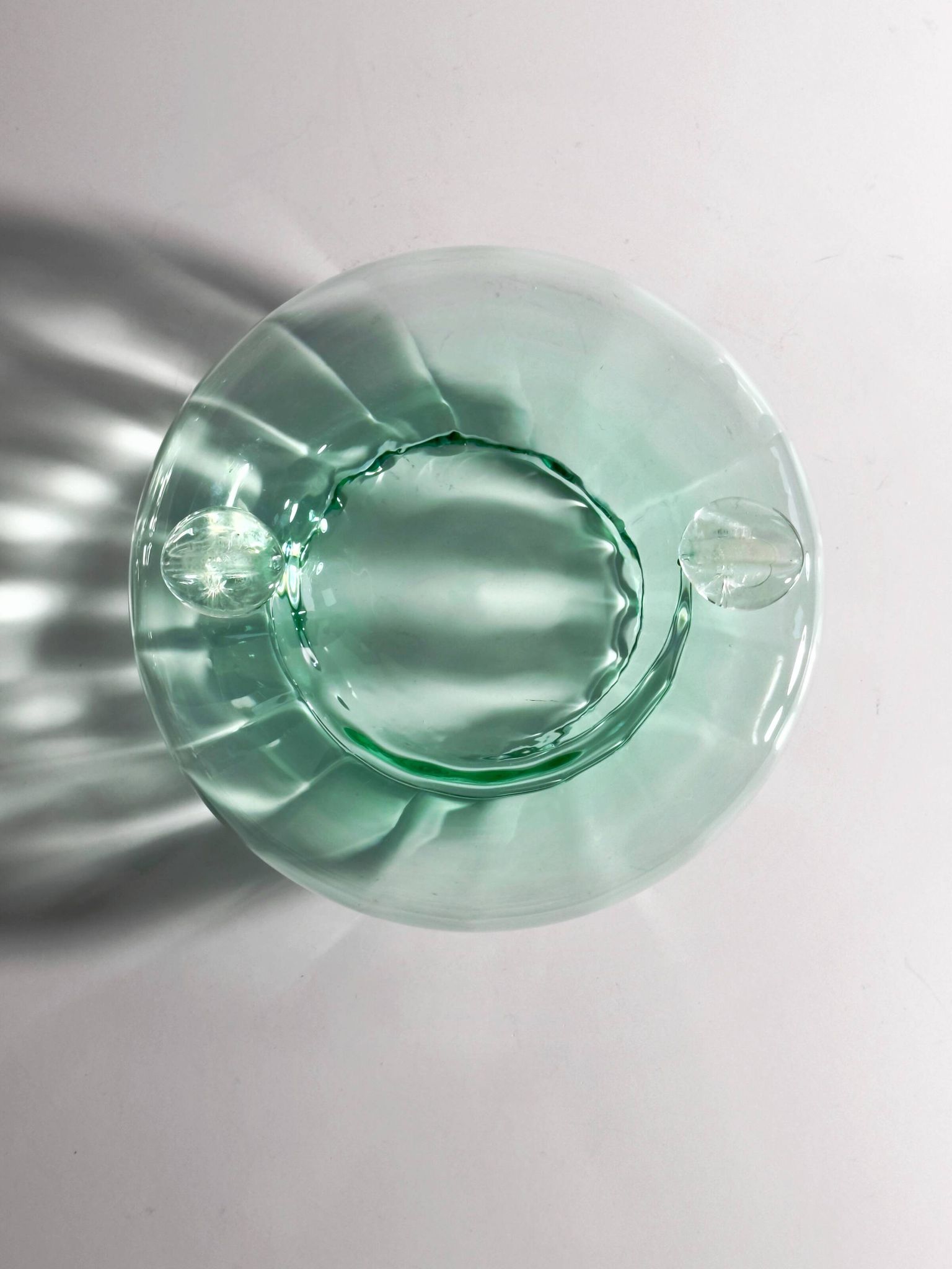 Cendrier en verre de Murano soufflé à la bouche - années 1950