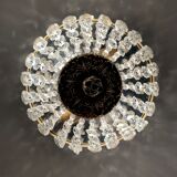 Ceiling lamp basket grapevine and gilded bronze 25 cms