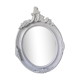 Antique oval mirror in painted wood