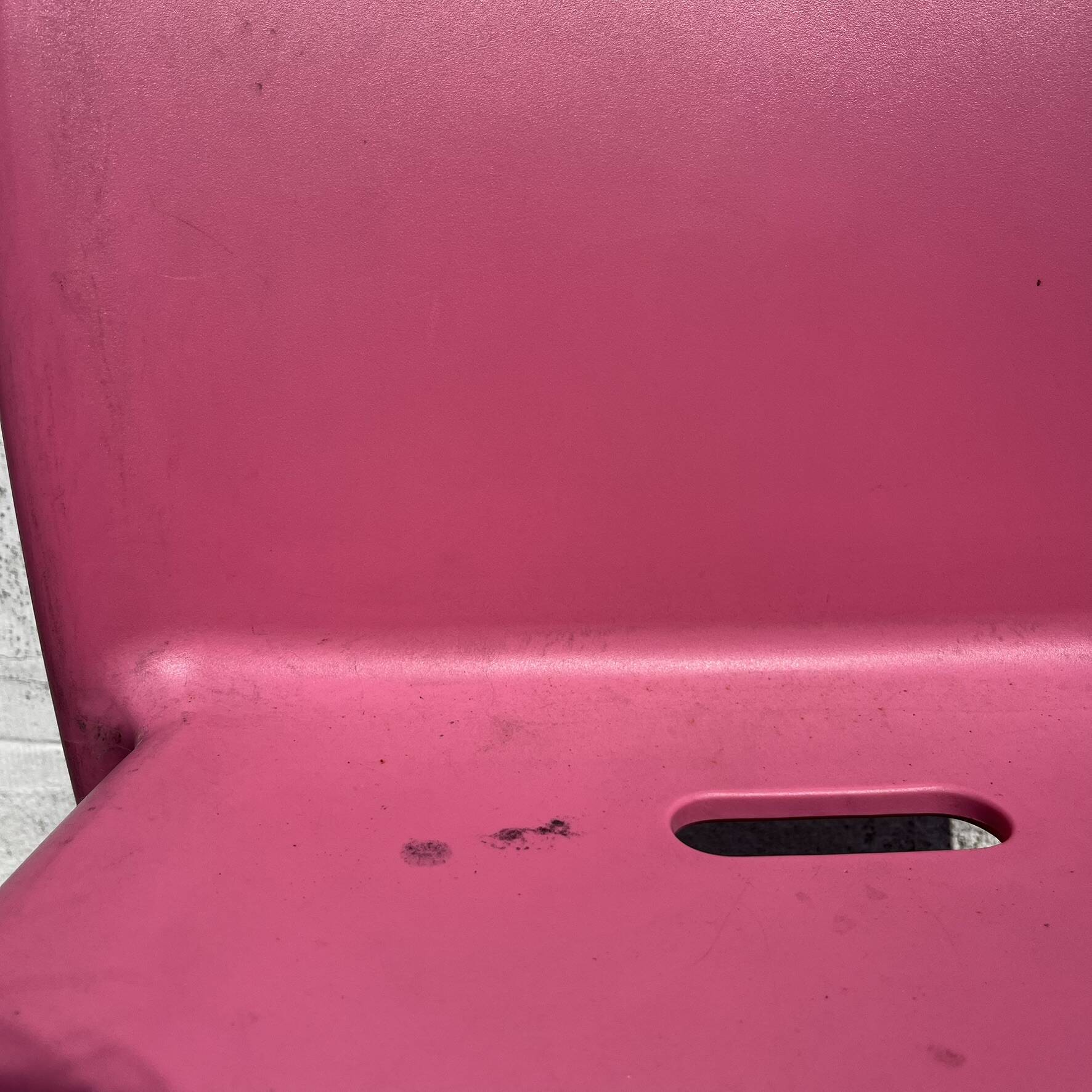 Set of 4 pink design AIR CHAIRS by Jason Morrison.