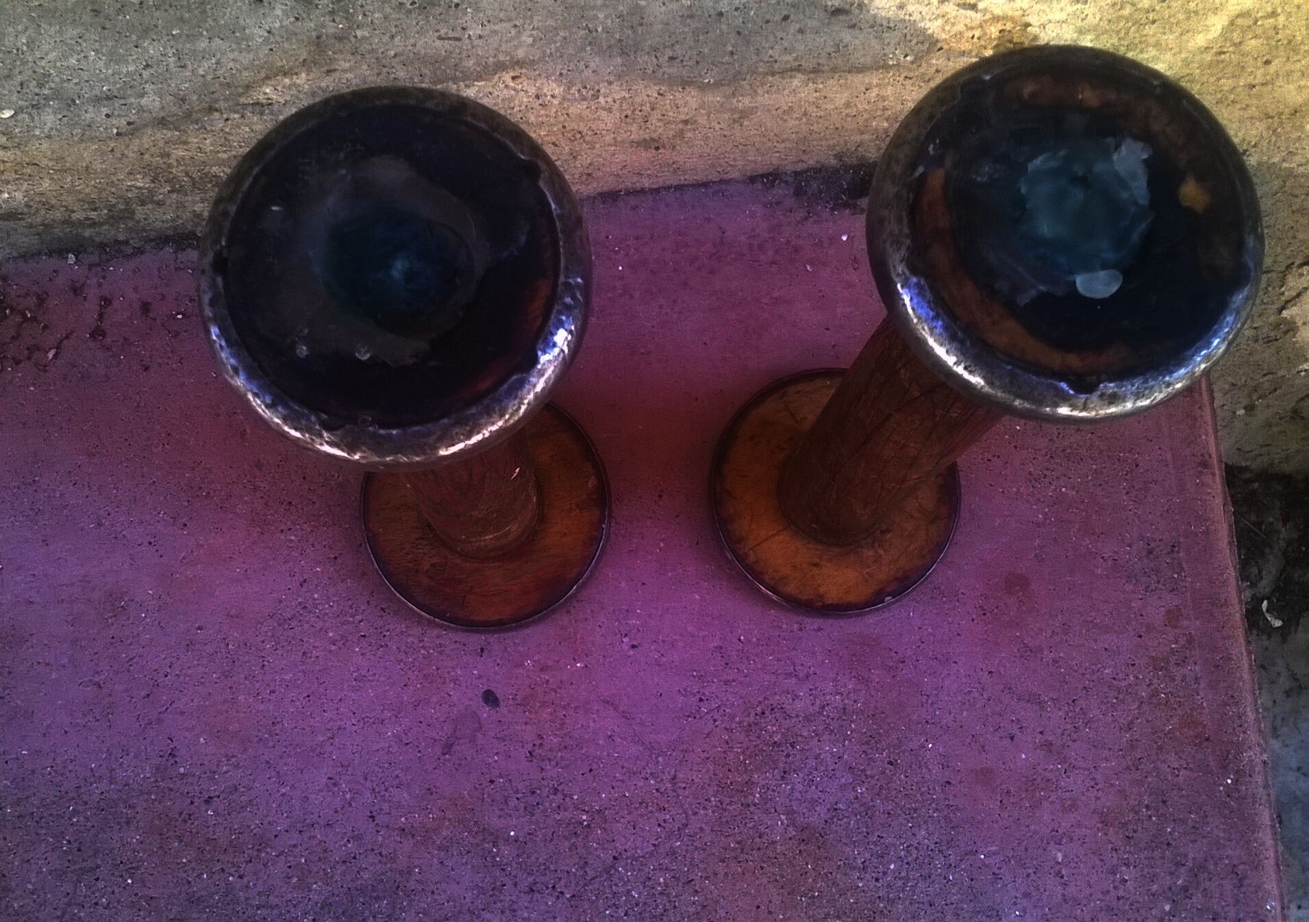 Pair of vintage candlesticks