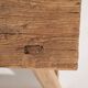 Large antique solid wood stool (c.1900)