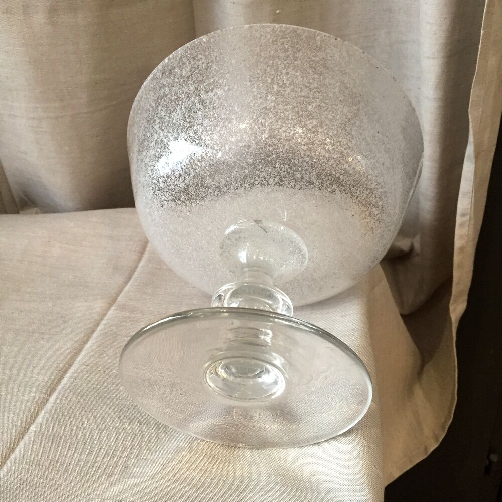 Crystal fruit cup and glass
