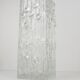 Grand vase de sol en verre glace Op Art par Peill & Putzler, Allemagne milieu du 20e siècle, années 1970