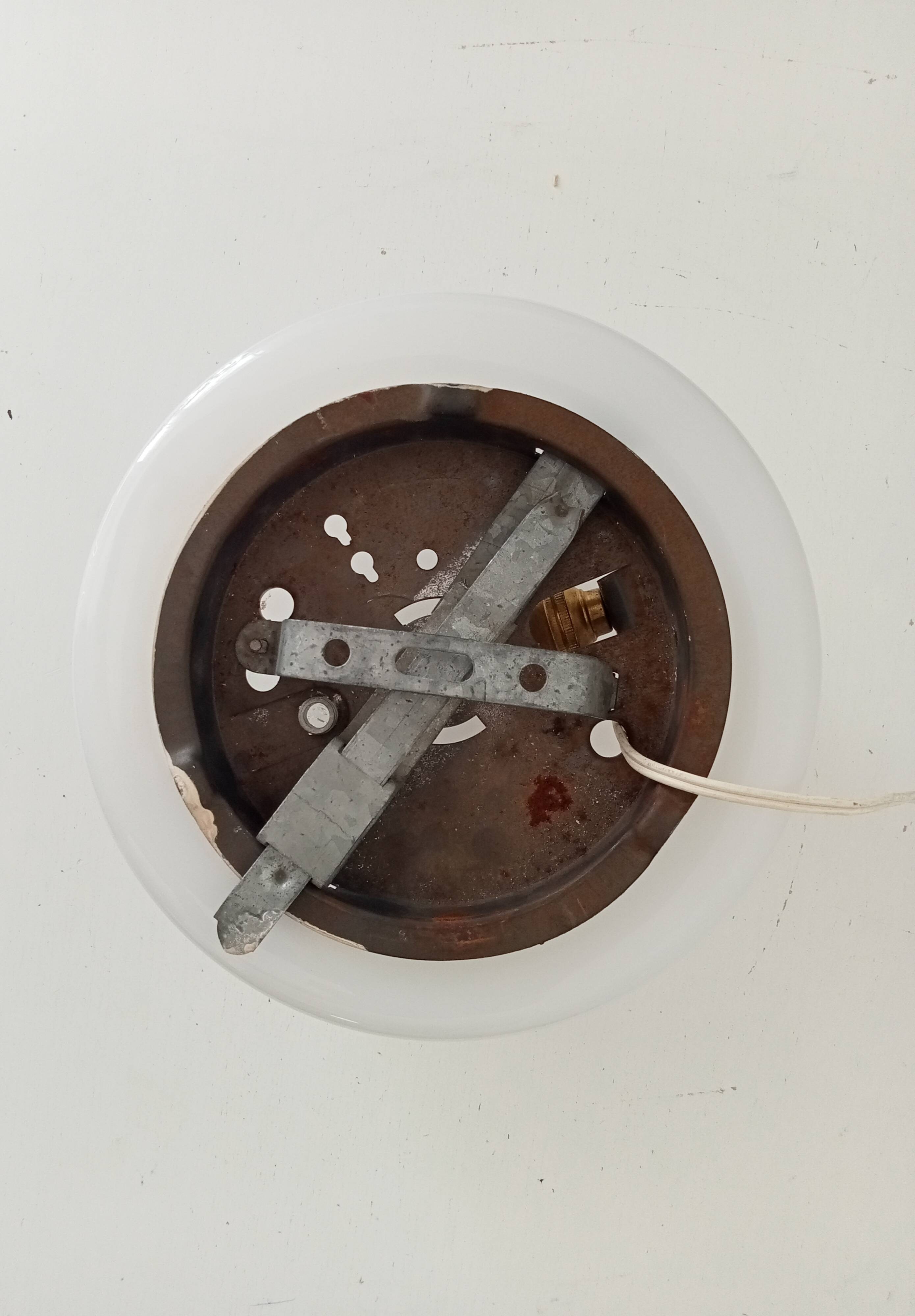 Vintage opaline ceiling light from the 50s/60s