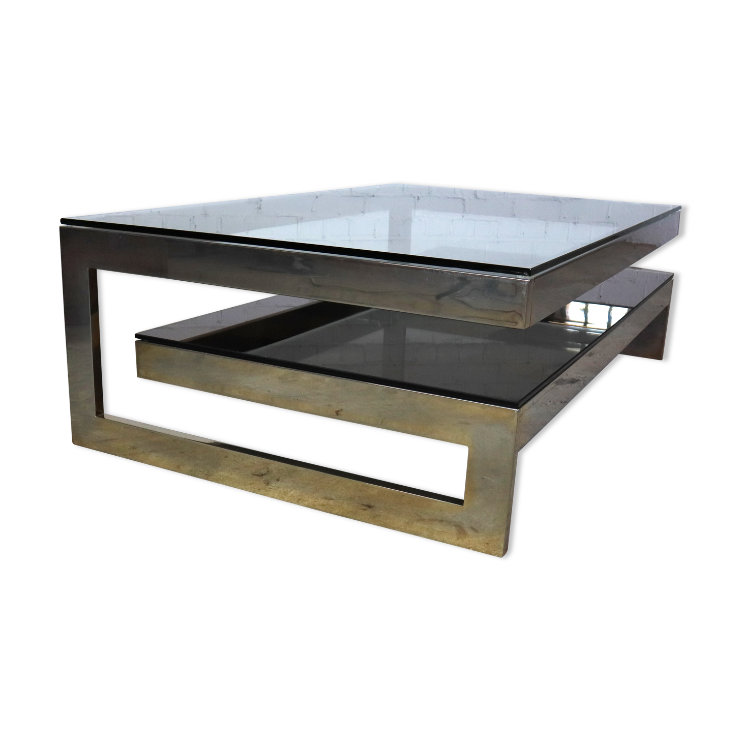Belgo Chrom G-shape coffee table