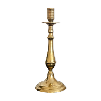 Old brass candle holder