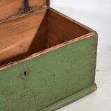 Antique green storage trunk (c.1920) #27