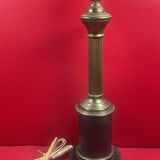 Large vintage brass and marble lamp base 41 cm socket height