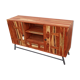 Buffet en bois avec deux portes, un tiroir et deux niches