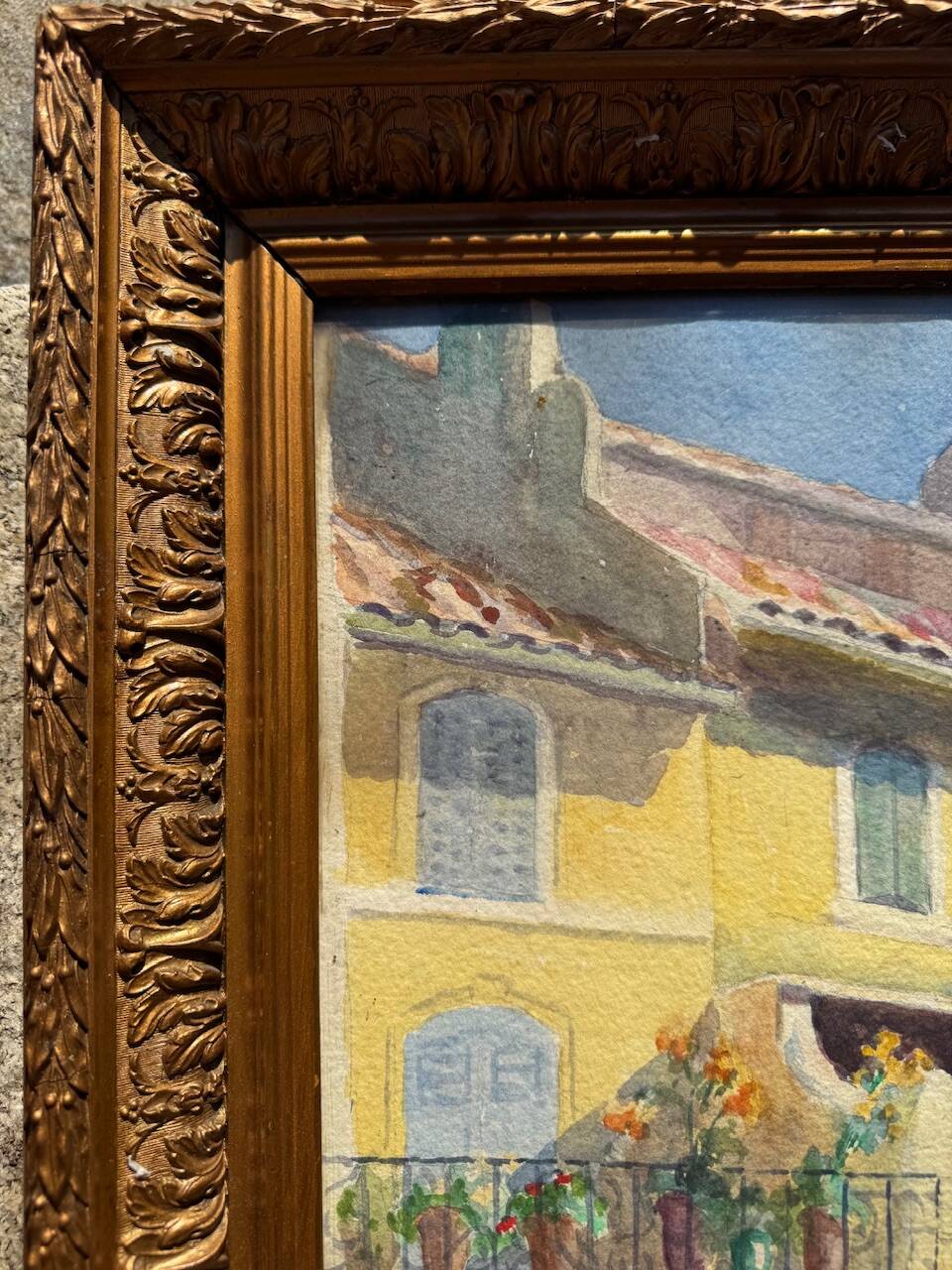 Old painting, Marine, signed Marie (1880-1977)