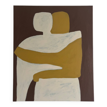 Canvas painting couple "can I hold you" by Bodasca