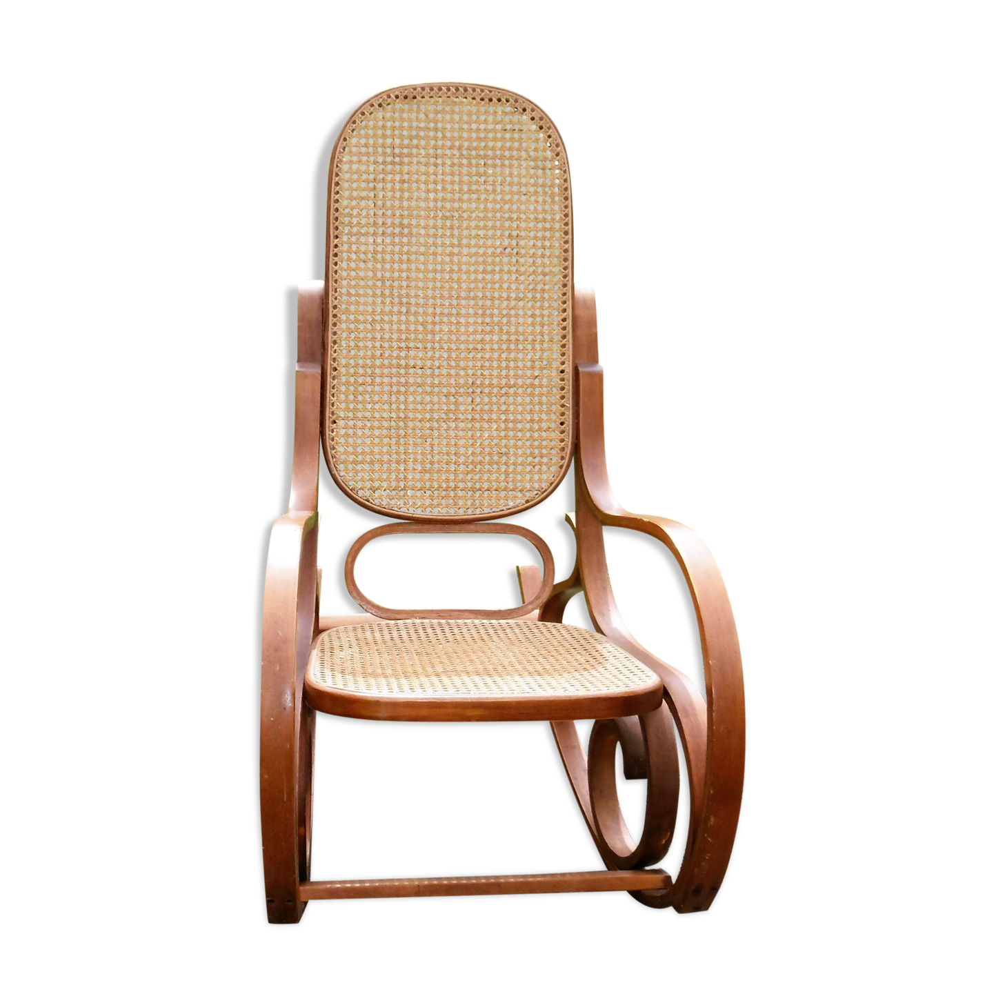Rocking chair caned