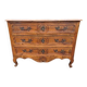 19th century walnut chest of drawers with 3 drawers