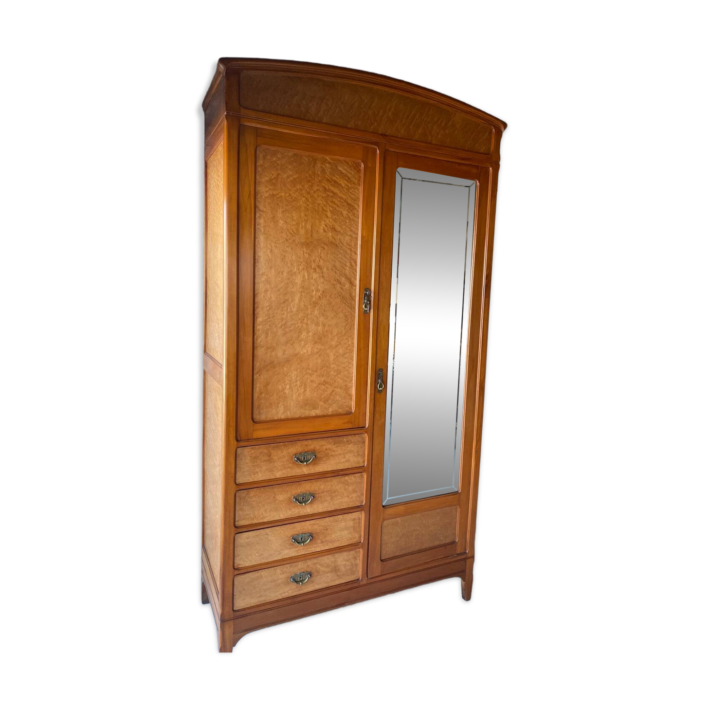 Art Deco hotel-style Parisian wardrobe chest or