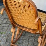 Bentwood & cane cane rocking chair