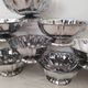 10 stainless steel dessert / ice cream bowls in Guy Degrenne style, flower shape.