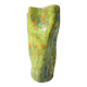 Hand enamelled handkerchief vase