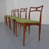 Model 94 Teak Dining Chairs by Johannes Andersen for Christian Linneberg, 1960s, Set of 4