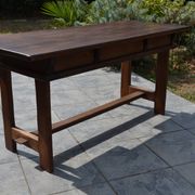 "Brutalist" farmhouse desk/table in solid oak