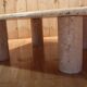 Travertine Coffee Table by Angelo Mangiarotti, Up&Up Edition