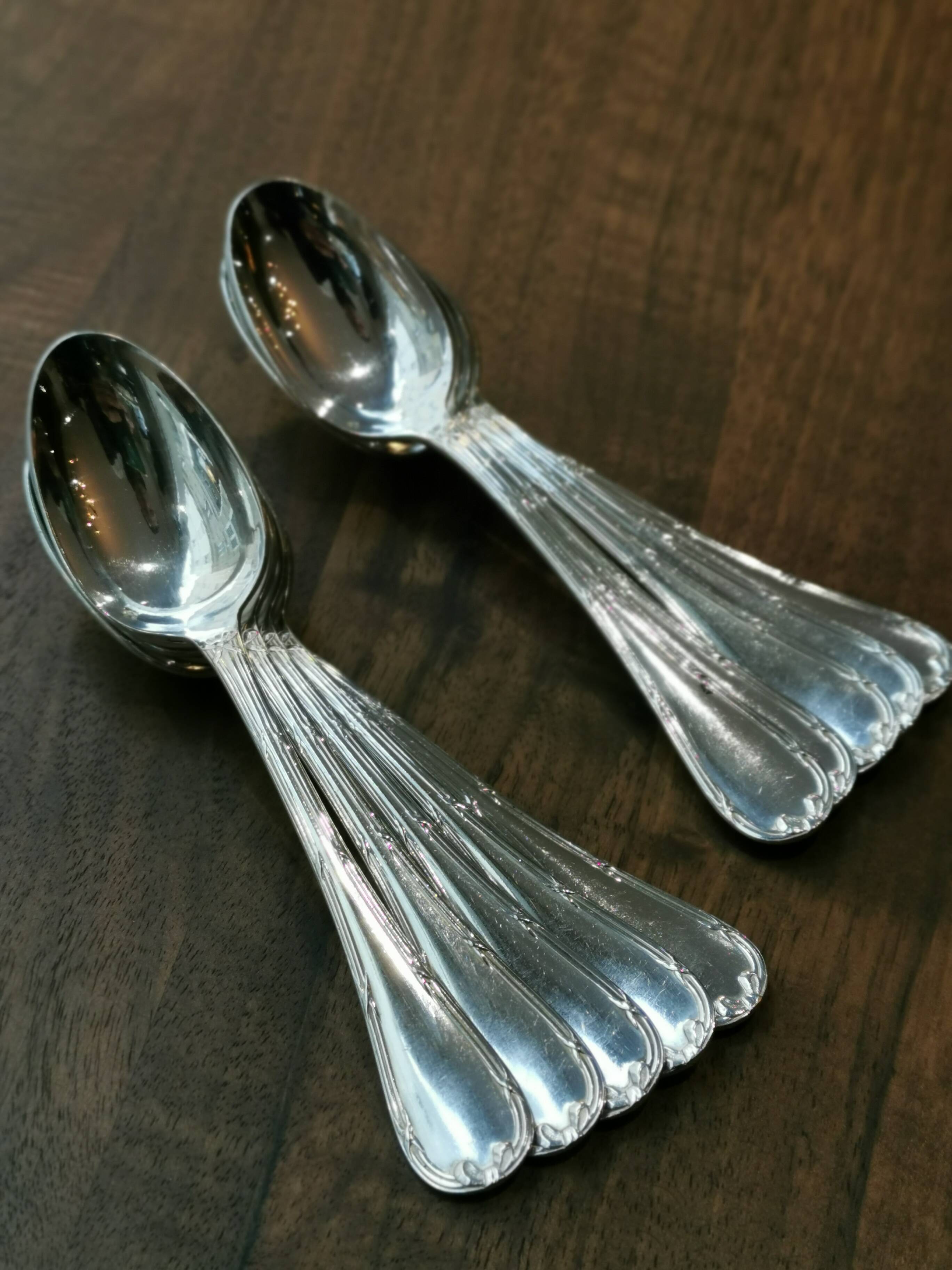 10 small christofle teaspoons