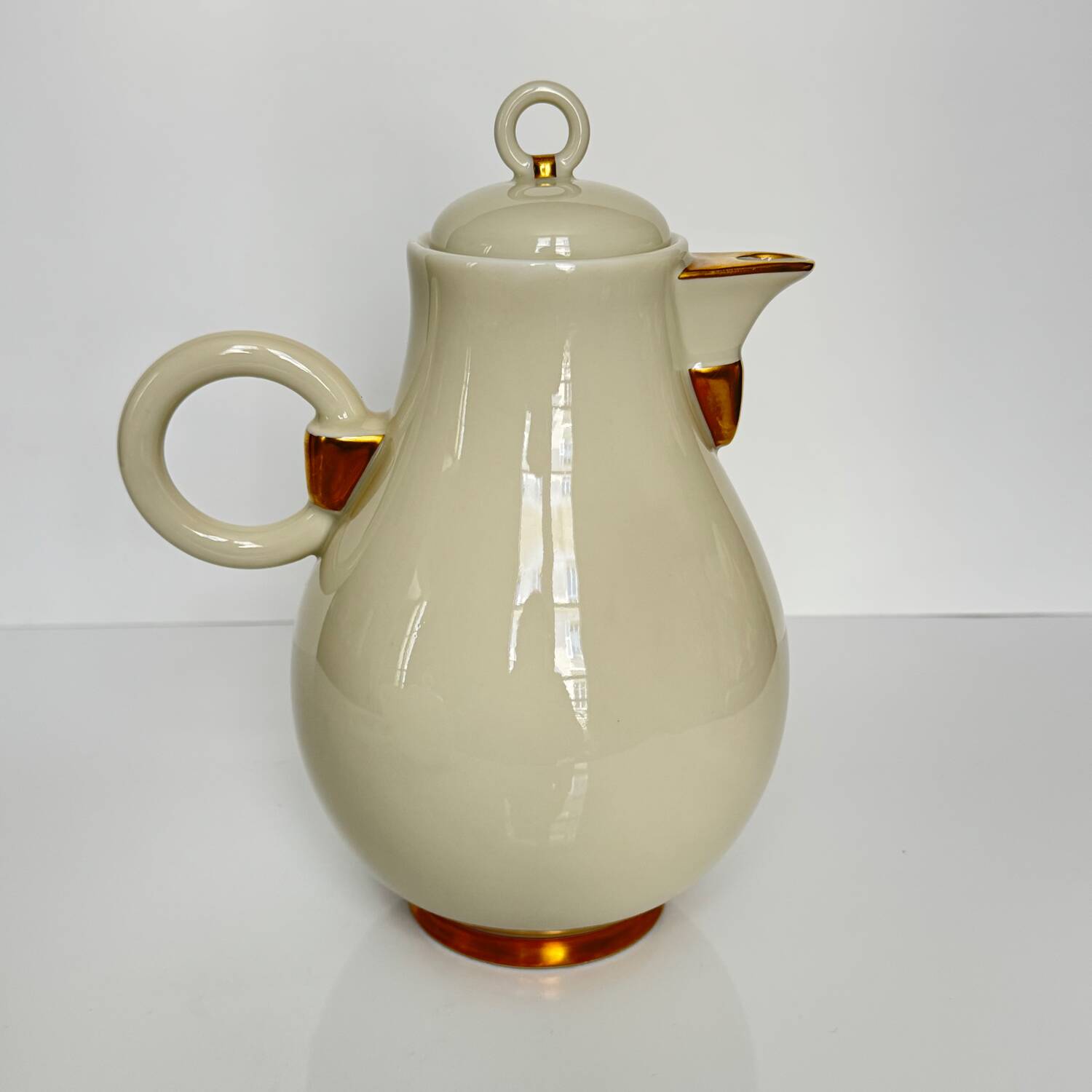 Art Deco style coffee and tea service, Ruhlmann model, Maison Vignaud, Limoges