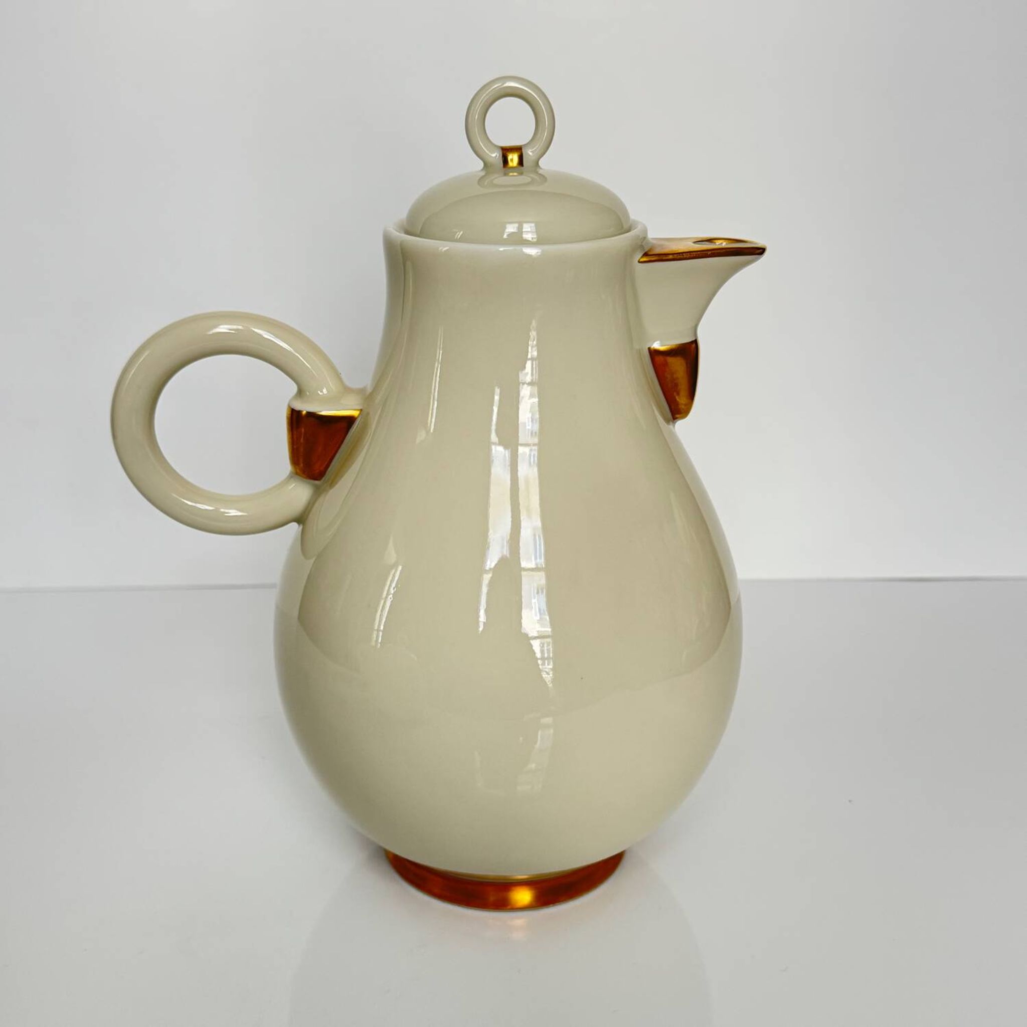 Art Deco style coffee and tea service, Ruhlmann model, Maison Vignaud, Limoges