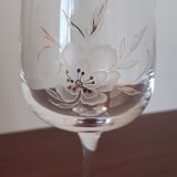 2 verres à vin en cristal
