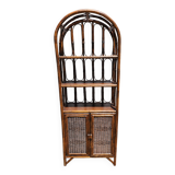 Rattan shelf
