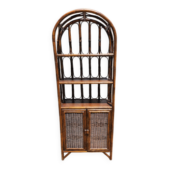 Rattan shelf