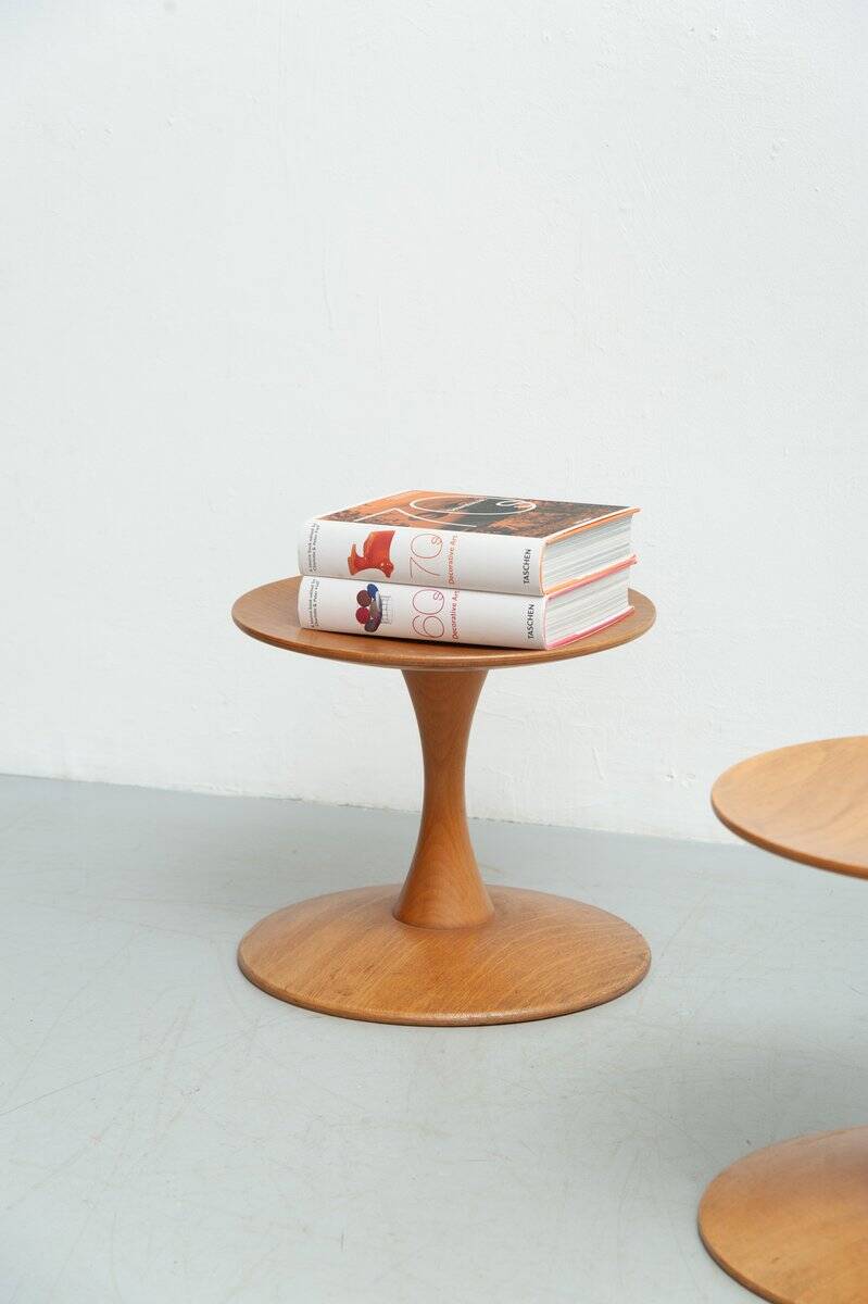 Set of 2x stools by Nanna Ditzel for Kolds Sawmill, 1960s