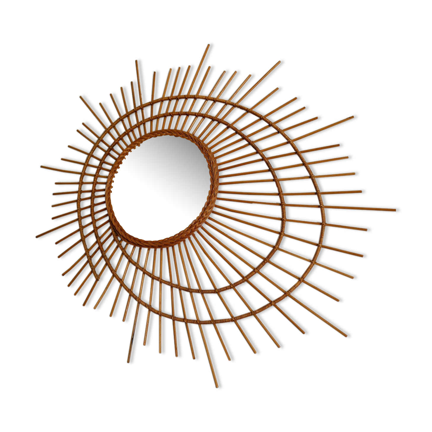 Mirror rattan galaxy 79x67cm