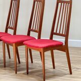A Set Of Six Danish Dining Chairs (Original Condition And Uphosltery)