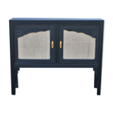 Wooden and jute sideboard