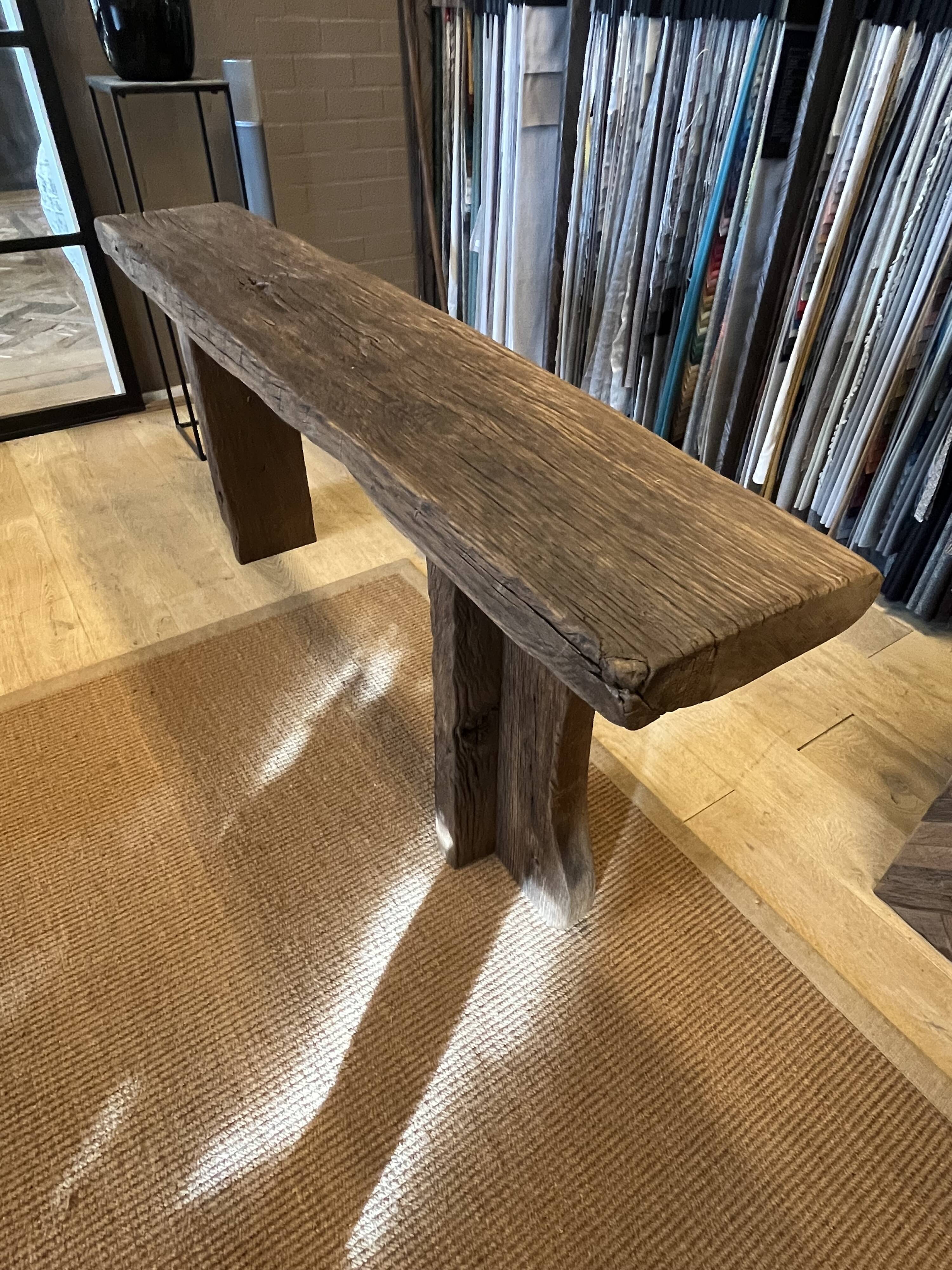 Console chêne massif ancien centenaire