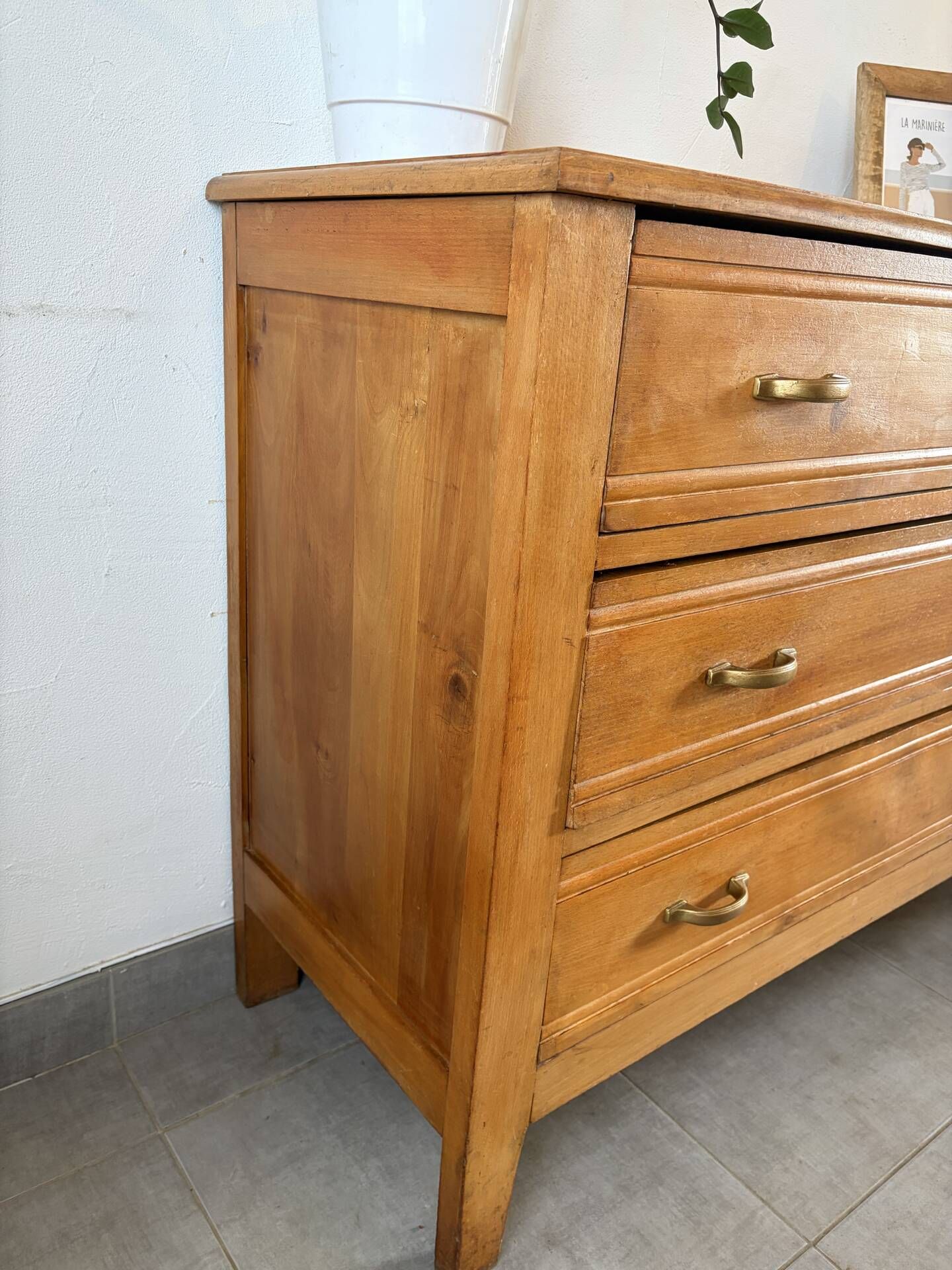 Commode vintage en chêne des années 60