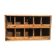 Vintage workshop locker in fir wood