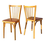 Pair of Baumann chairs n°53 from the 60s