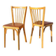 Pair of Baumann chairs n°53 from the 60s