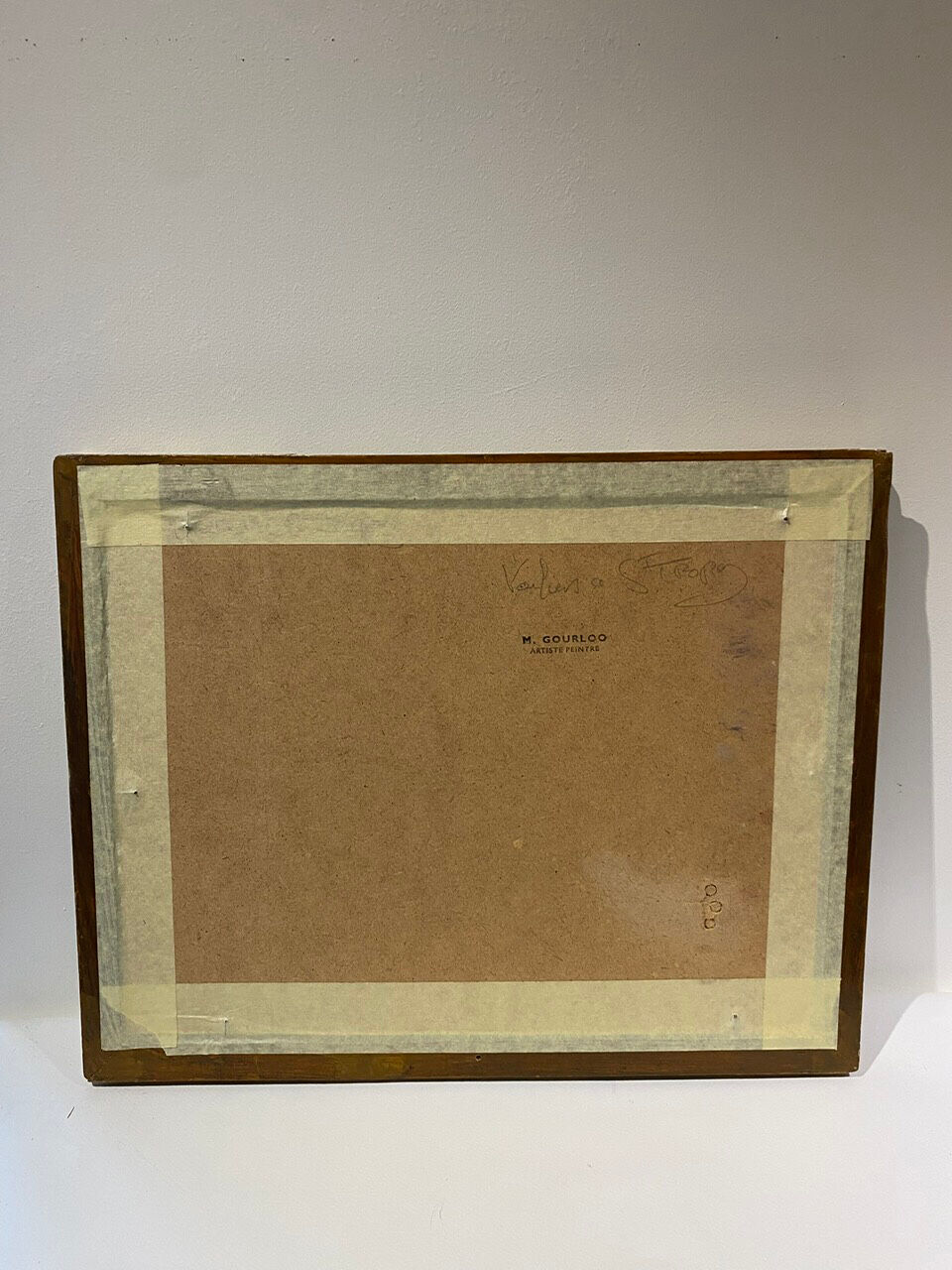 Tableau ancien, Marine à Saint-Tropez, signé, années 50/60