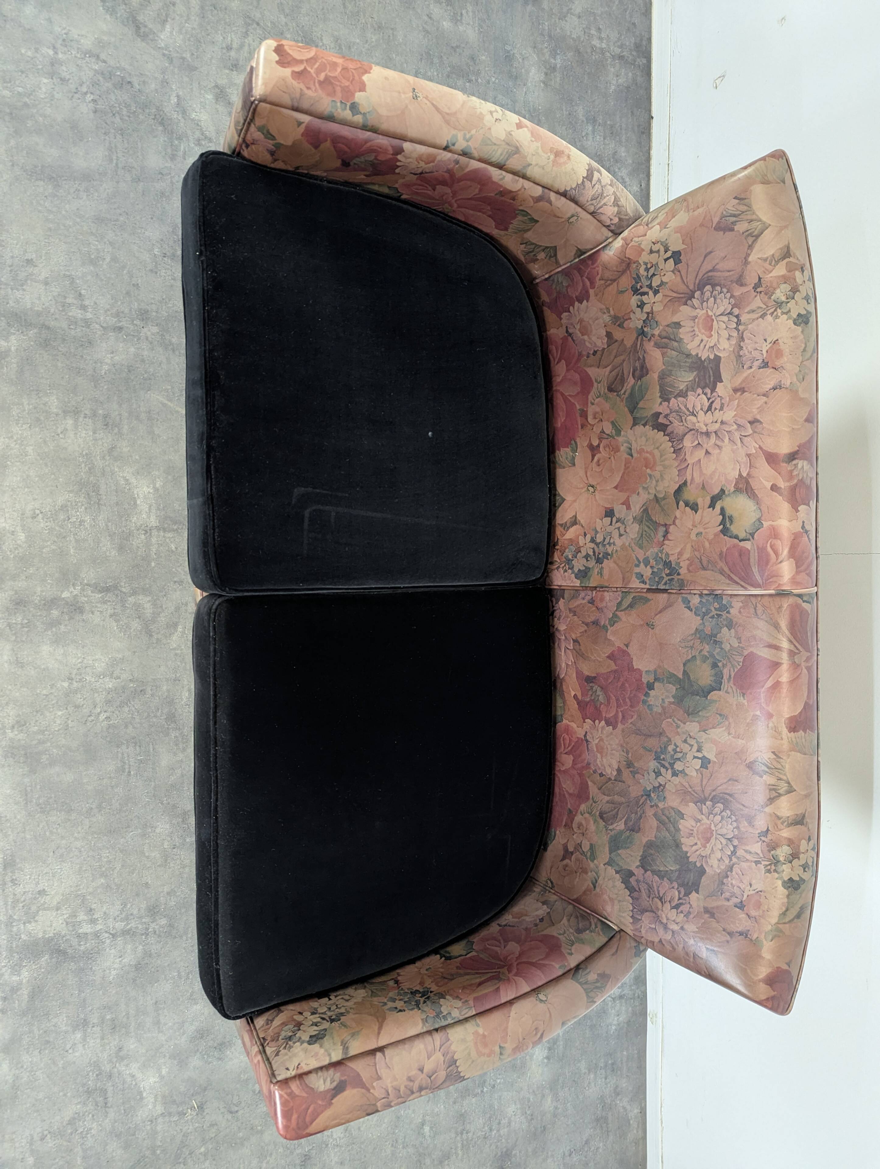 Roche Bobois floral patterned bench