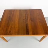 Danish Extendable Solid Teak Dining Table by Glostrup, 1970s