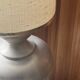 Lampe de sol en métal brossé Philippe Barbier, design 1970