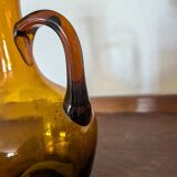 Amber blown glass carafe (1960)