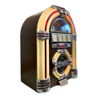 Juke-box de table vintage : radio et lecteur de cassettes
