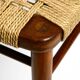 Two original 1960s Wilkhahn chairs made of walnut with wicker cane