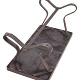 Brutalist coffee table by Adnet