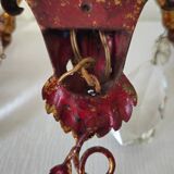 Wall sconce with pendants in Louis XV style